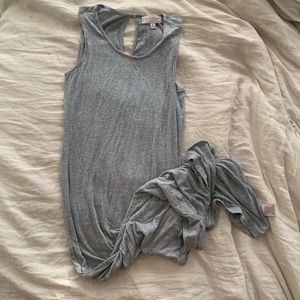 Philosophy gray maxi dress size small